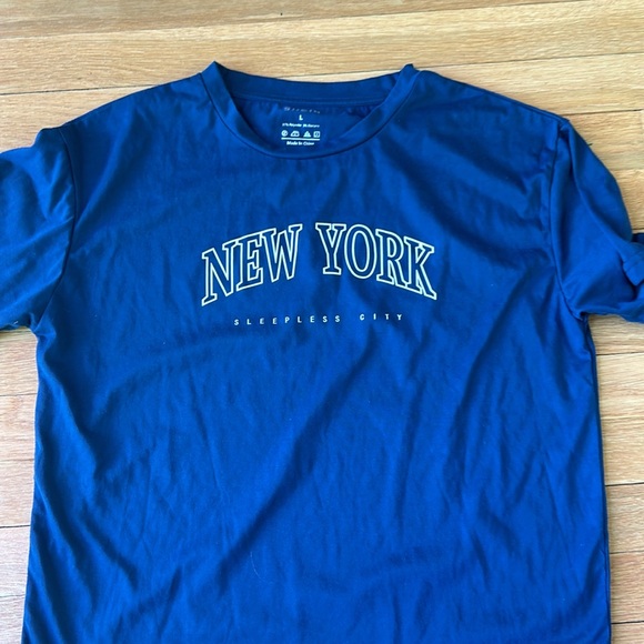 SHEIN Tops - Blue NEW YORK shirt